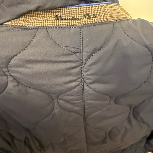 Massimo Dutti blue quilted puff jacket // classy Italian winter wear-size L - Picture 10 of 14